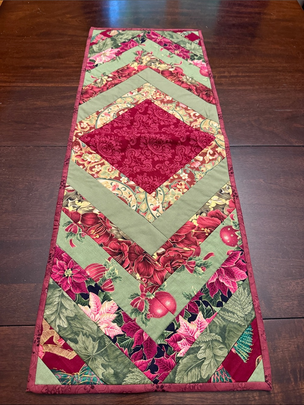 Quilted Christmas runner